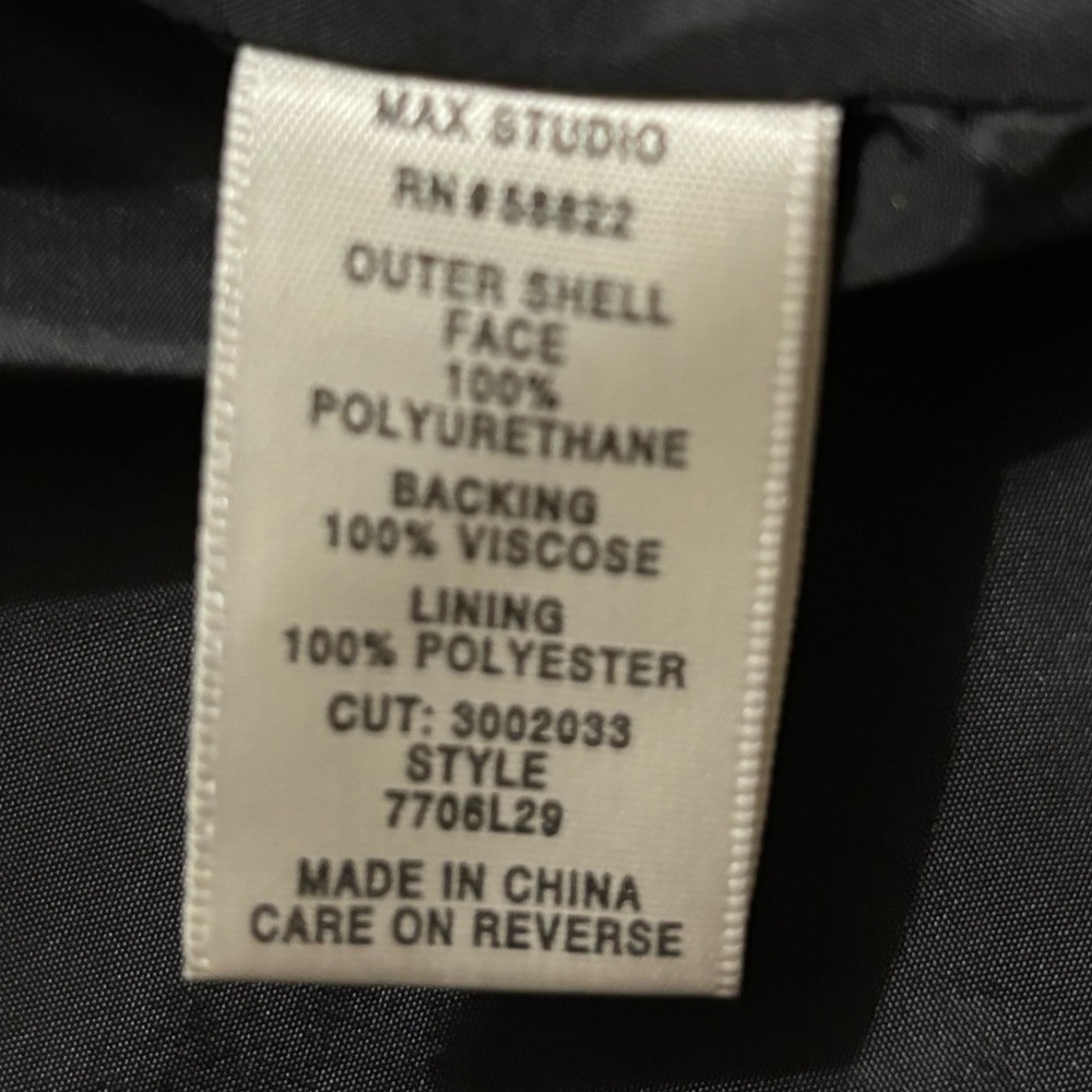 Max Studio leather jacket size: medium - Picture 6 of 9